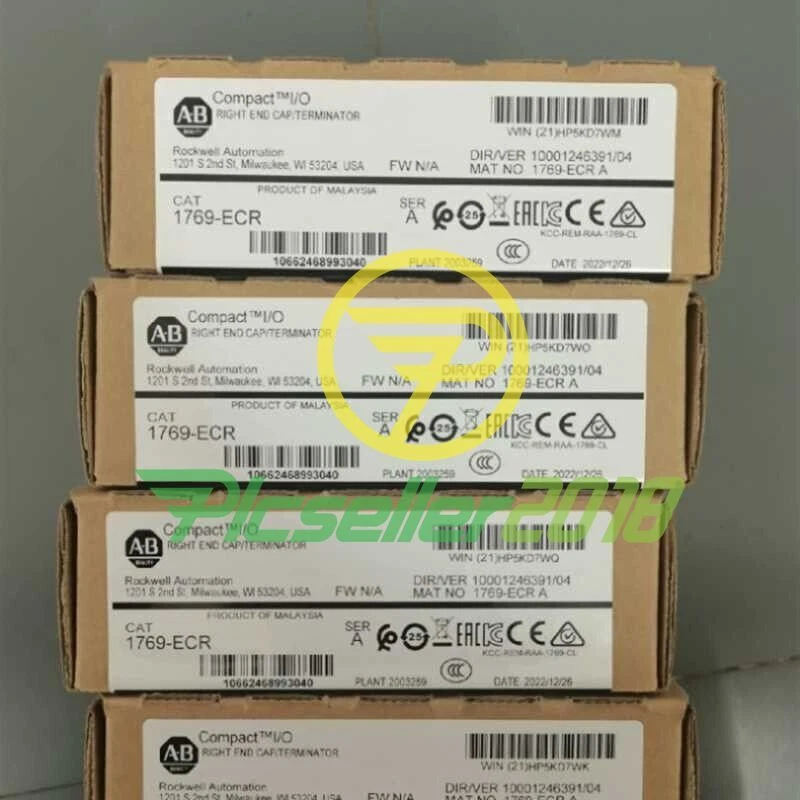 New AB 1769-ECR SER A Allen Bradley Compact I/O Right End Cap / TERMINATOR - Image 1 of 1