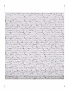 Klemmfix Plissee Easy Fixohne bohren Kirschblüten grau weiß Sichtschutz ab 40 cm - Bild 1 von 4