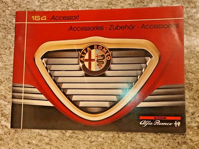 libretto manuale ALFA ROMEO 164 linea accessori 1988 in 4 lingue - Immagine 1 di 4