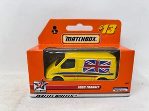 Vintage Matchbox #13 Yellow Ford Transit Van In Box - Picture 1 of 2