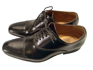 Florsheim Mens Shoes Black Leather Oxford Memory Foam Cap Toe Size 9 D