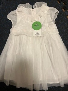NEW Toddler girl size 2T white formal flower dress for party weddings - Picture 1 of 12