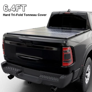 6.4FT 3-Fold FRP Hard Tonneau Cover For 02-25 Dodge Ram 1500 2500 Truck Bed USA - Picture 1 of 14