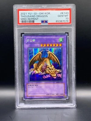 2021 Korean Yugioh Thousand Dragon PSA 10 Metal Raiders Reprint #K143 - Image 1 of 2