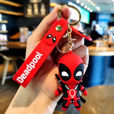 ¡NUEVO! Llavero Deadpool Figura de Goma 3D Marvel Personaje de Cómic Llavero Regalo Foto 1 de 2