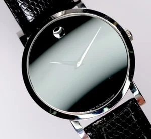 Movado Uhr Museum 84 F4 1891 Automatik 42mm Herrenuhr Lederband schwarz - Picture 1 of 11