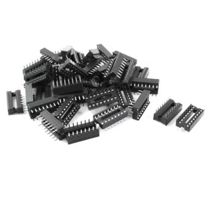 uxcell 40pcs 2.54mm PCB Board 2 Row 16-Pin DIP Solder IC Socket Adapter - Picture 1 of 1