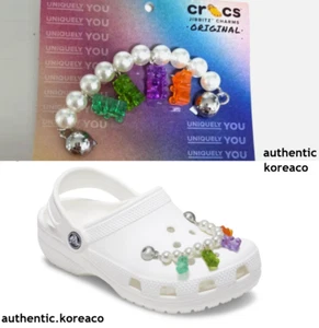 CROCS Jibbitz Pearl Gummy Bear Chain Haribo Bear Genuine Crocs + TRACK - Picture 1 of 6