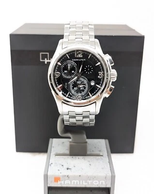 Orologio Hamilton Jazzmaster swiss made all stainless steel watch jumbo chrono - Immagine 1 di 4