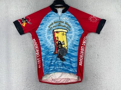 Camiseta de ciclismo Voler adulto 2XL azul rojo pirata bucanero motociclista 2007 SLOBC Obispo Foto 1 de 4