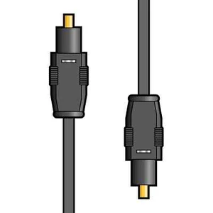 Fibre Optic Toslink Cable Digital Audio Lead for TV Soundbar PS4 - 2.5m Black - Picture 1 of 2