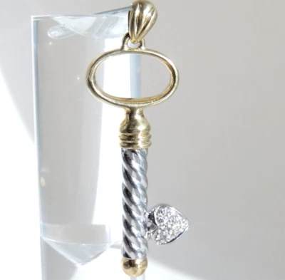 WEMPE Schlüssel Anhänger aus 750er Gold 18 Karat mit Diamanten - Bild 1 von 3