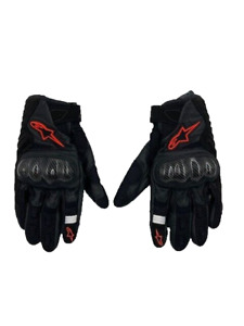 Alpinestars SMX-1 Air V2 Gloves Black/Fluo Red Large - 3570518-1030-L