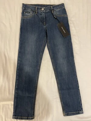 Pantalones de mezclilla Dolce And Gabbana para niñas nuevos con etiquetas 9/10 años Foto 1 de 4