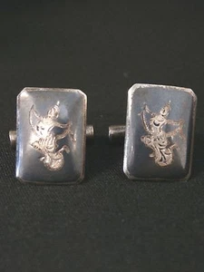 Gemelos de esmalte de diosa de plata esterlina tailandesa únicos de colección. ¡Haz una oferta! #2100 - Imagen 1 de 4