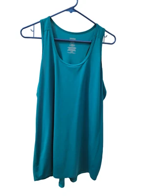 Danskin Now Fitted Womens Teal Green Athletic Tank Top Racerback Activewear | XL - Image 1 of 4