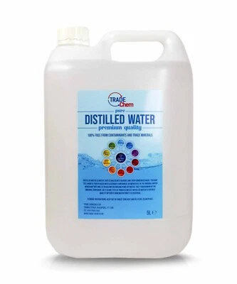 BRAND CHEMICALS Distilled Water 5L Jerry Container Pure Chem
