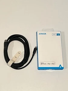Anker PowerLine III Flow USB-C to Lightning (MFI Certified) Cable 6ft - Black - Photo 1 sur 3