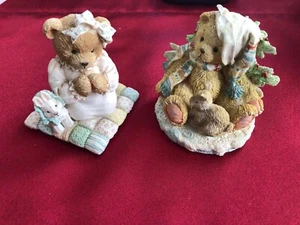 2 Vintage Enesco Cherished Teddies CHARLIE "Friendship" and PATRICE "Thank You" - Picture 1 of 9