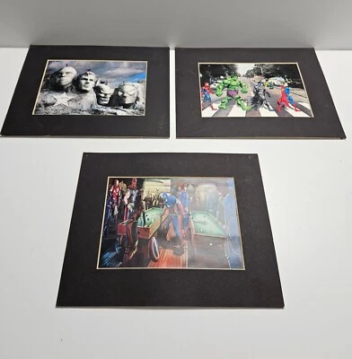 Lote de 3 superhéroes Marvel 8x10 arte mate impresión impreso póster decoración obras de arte Foto 1 de 4