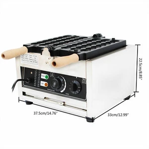 Nonstick Electric Bubble Ball Waffle Maker Commercial Pancake Baking Making - Picture 1 of 10