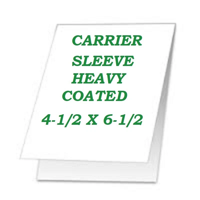 CORBIN QUALITY Laminating Carrier Sleeve For Laminator Pouches 2 PK 4-1/2 x 6-1/2 Coated, Heavy