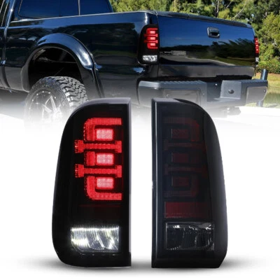 Luces traseras LED de humo para Ford F-250 F-350 F-450 Super Duty 2008-2016 lámpara de freno Foto 1 de 4