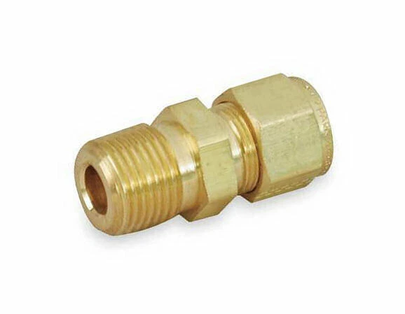 1/2" Tube x 1/2" MNPT Brass Fitting Parker CPI 8-8 FBZ-B  - Image 1 of 1
