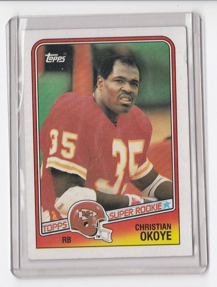 1988 Topps Football Christian Okoye Chiefs #363 - Image 1 of 1