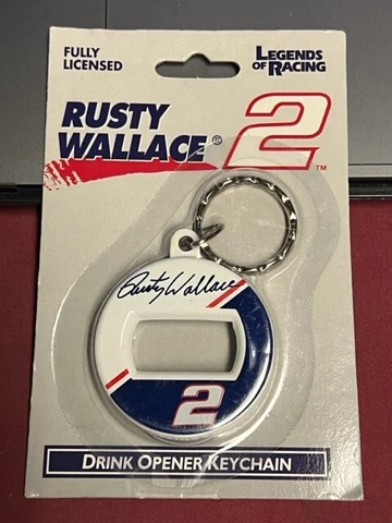 Rusty Wallace #2 1998 Legends of Racing Bottle Opener Keychain Cover