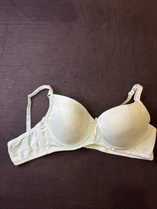 Sujetador Pink Lover 42C 6833 verde claro push up con aros diseño de corazón - Imagen 1 de 10