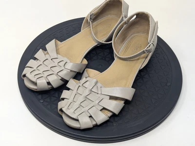 City Classified Women's 7.5 Flat Leather Sandals - Изображение 1 из 4