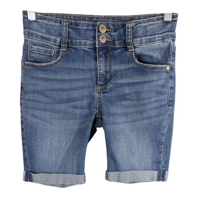 Pantalones Cortos Arizona Jean Niñas Talla 12 Bermudas Reg Lavado Ligero Cintura Ajustable Foto 1 de 4