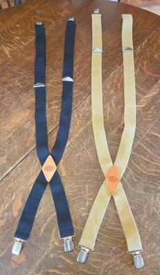 "2 tirantes con clip para cinturón Dickies Perry 1,5"" azul marino beige estilo 21DI5100" Foto 1 de 4