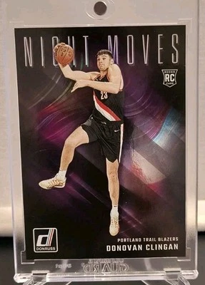 2024-25 Donruss Basketball Donovan Clingan RC Night Moves SSP - Image 1 of 4