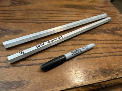 Barra hexagonal de aluminio 2024 de 1/2" x 12" de largo, lote de 2 Foto 1 de 2