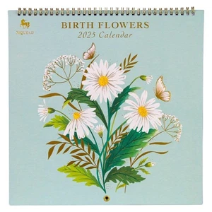 Birth Flowers 2025 Spiral Wall Calendar - Picture 1 of 4