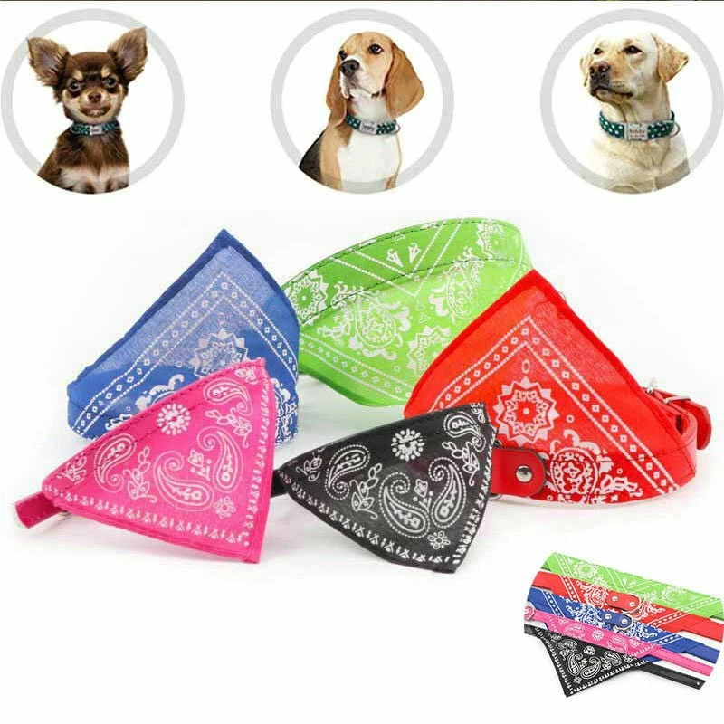Pet Neckerchief Puppy Neck Scarf Kitten Cat Dog Collar Bandanna Pet Clothing - Image 1 of 4