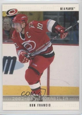 2002-03 ITG Be A Player Memorabilia Ron Francis #61 HOF - Image 1 of 2