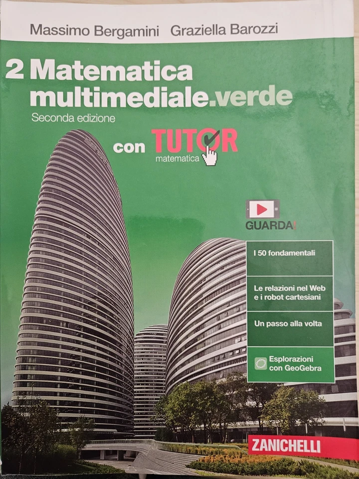Matematica multimediale.verde vol 2 con tutor  2°ed. -Zanichelli- - Immagine 1 di 1