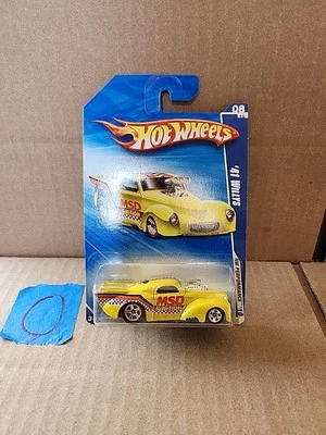 HOT WHEELS '41 Willys 106/240 Yellow 8/10, NEW ON CARD, HW PERFORMANCE 2010 H - Image 1 of 2