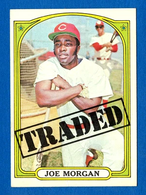 1972 TOPPS #752 JOE MORGAN CINCINNATI REDS NEGOCIADO NÚMERO ALTO -- VINCO - Imagem 1 de 2