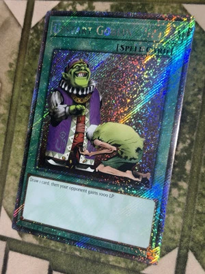 YuGiOh UPSTART GOBLIN Platinum Secret Rare RA03-EN096 - Image 1 of 3
