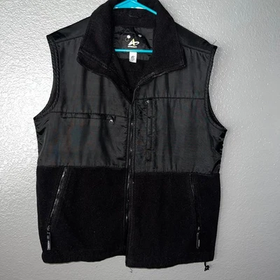 Chaleco AthleTech Para Hombre Negro Forrado de Vellón con Cremallera Talla M - Ropa Activa para Aire Libre Foto 1 de 4