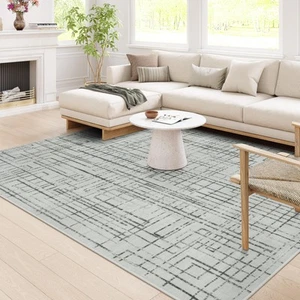 8x10 Area Rugs for Living Room, Machine Washable Non Slip Modren Abstract Rug... - Picture 1 of 8