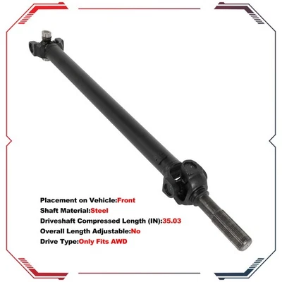 Front Driveshaft For GMC Sierra 1500 2007-2013 Cadillac Escalade 2007-14 938-075 - Image 1 of 4