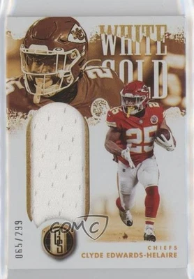 2022 Panini Gold Standard White Gold /299 Clyde Edwards-Helaire #WG-CEH - Image 1 of 2