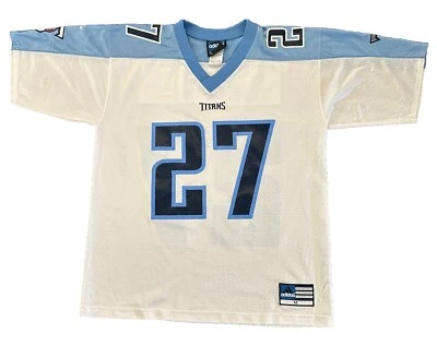 Camiseta Tennessee Titans Mediana Eddie George Adidas Blanca  Foto 1 de 4
