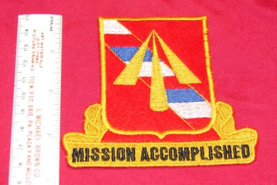 FREE US SHIPPING,39th Artillery Patch ,Mission Accomplished ,US Military,NEW - Image 1 of 2