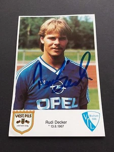 RUDI DECKER VFL BOCHUM signiert 10x15 seltene Autogrammkarte - Bild 1 von 1